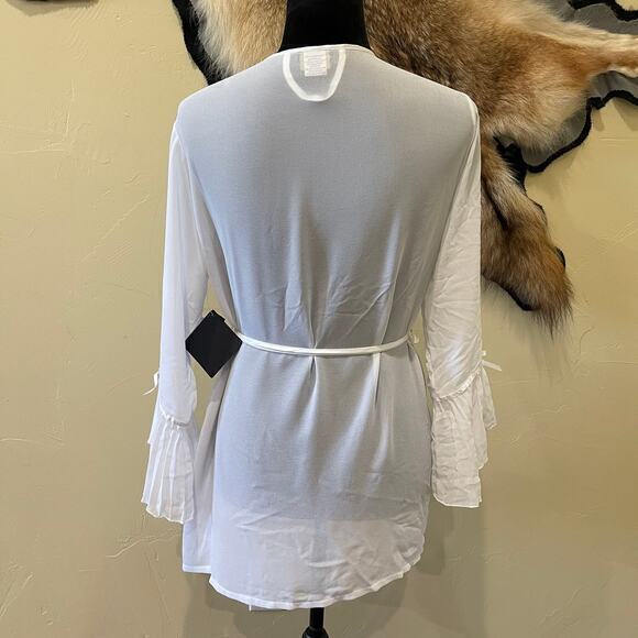 Seductivewear by Cinema Etoile White‎ Dressing Robe - Picture 3 of 6